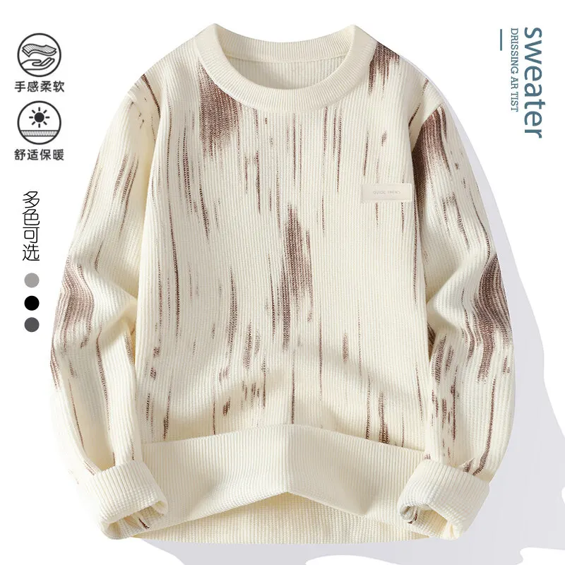 2025 Autumn/Winter High Quality Casual Men's Round Neck Sweater Half High Neck Thick Solid Color Knitted Sweater
2025 Autumn/Winter High Quality Casual Men's Round Neck Sweater Half High Neck Thick Solid Color Knitted Sweater