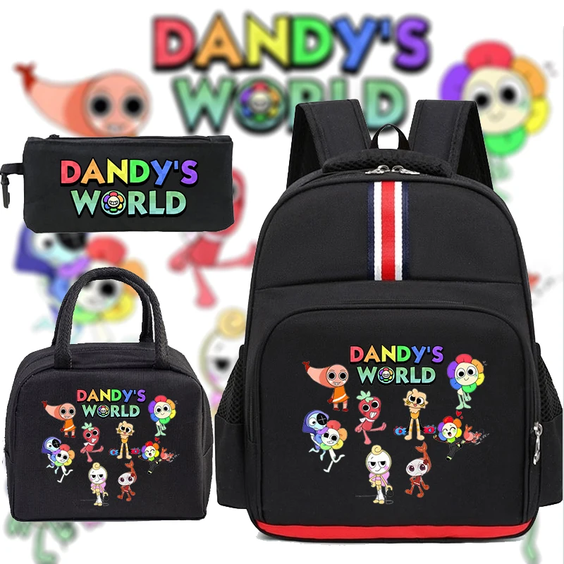 3Pcs Dandy's World Backpack Lunch Bag Pencil Case Sun Flower Cartoon School Bags Boys Girls Outdoor Knapsack Student Travel Bags
3Pcs Dandy's World Backpack Lunch Bag Pencil Case Sun Flower Cartoon School Bags Boys Girls Outdoor Knapsack Student Travel Bags