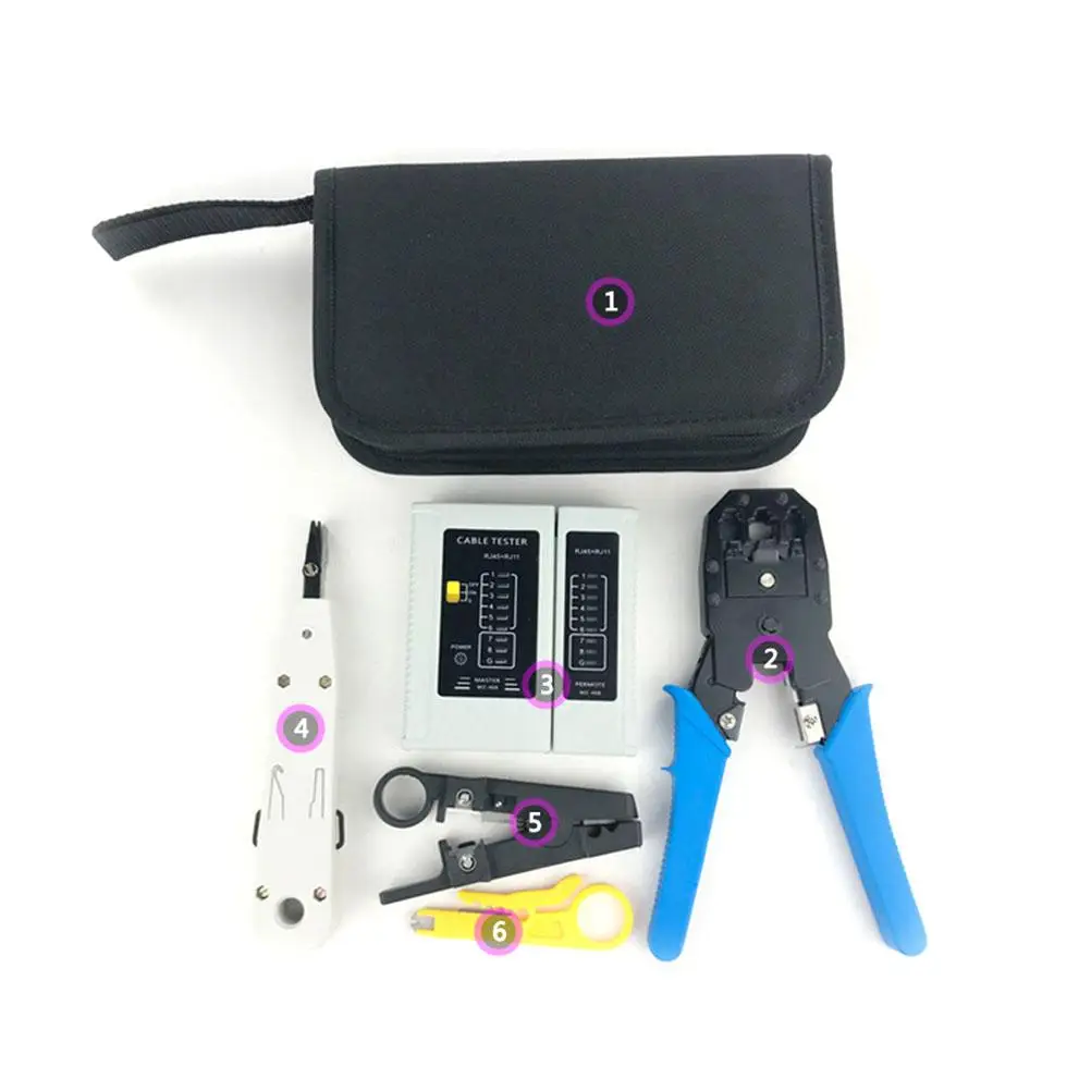 Hardware Tool Set Network Repair Kit Cable Tester Computer Maintenance Kits Professional Crimper Durable Material Efficient
Hardware Tool Set Network Repair Kit Cable Tester Computer Maintenance Kits Professional Crimper Durable Material Efficient