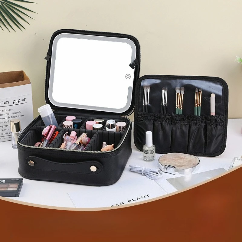 Luxury LED Lighted Makeup Bag Professional Cosmetic Organizer Large Capacity Tote Cosmetic Bag
Luxury LED Lighted Makeup Bag Professional Cosmetic Organizer Large Capacity Tote Cosmetic Bag