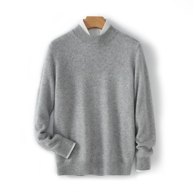 Новый 100% кашемировый свитер, мужской вязаный пуловер с полувысоким воротником, деловой повседневный свободный толстый пальто, кашемировая базовая рубашка
Новый 100% кашемировый свитер, мужской вязаный пуловер с полувысоким воротником, деловой повседневный свободный толстый пальто, кашемировая базовая рубашка