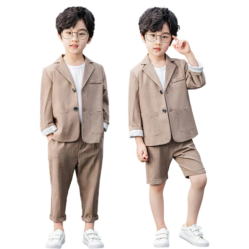 LOLANTA 2Pcs/3Pcs Kids Boys Jacket Coat Pants/Shorts T-shirt Gentleman Formal Suit Birthday Party Wedding Suit Khaki 2-14 Years
LOLANTA 2Pcs/3Pcs Kids Boys Jacket Coat Pants/Shorts T-shirt Gentleman Formal Suit Birthday Party Wedding Suit Khaki 2-14 Years