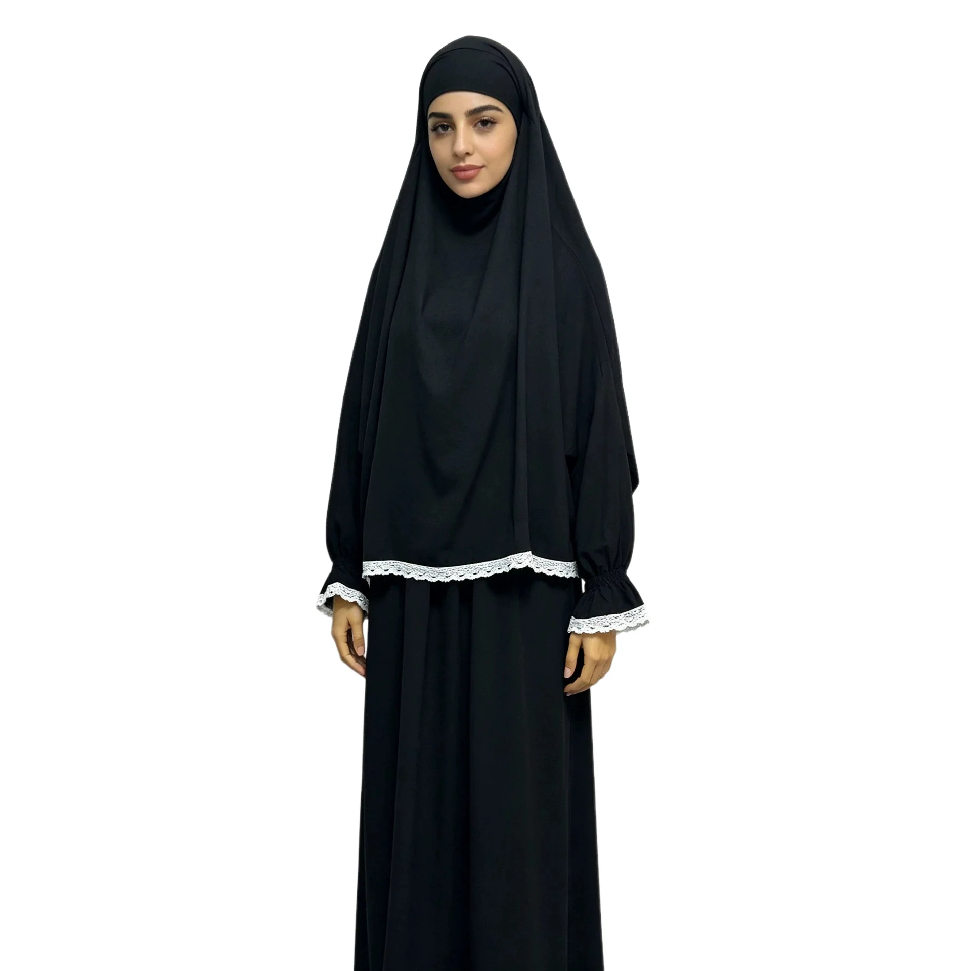 Islam Abaya Khimar Suit Women Eid Djellaba Kaftan Turkey Modest Clothing Hijab Prayer Dress Two Piece Jalabiya Skirt Outfits
Islam Abaya Khimar Suit Women Eid Djellaba Kaftan Turkey Modest Clothing Hijab Prayer Dress Two Piece Jalabiya Skirt Outfits