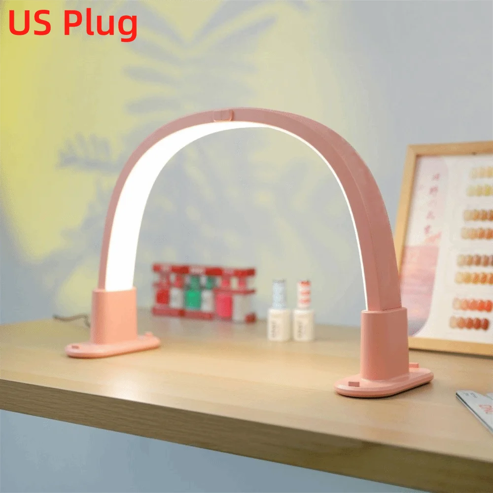 Stepless Dimming Desktop Nail Lamp U-Shaped Design with Phone Stand Fill Light Tricolor Dimming LED Desk Lamp
Stepless Dimming Desktop Nail Lamp U-Shaped Design with Phone Stand Fill Light Tricolor Dimming LED Desk Lamp