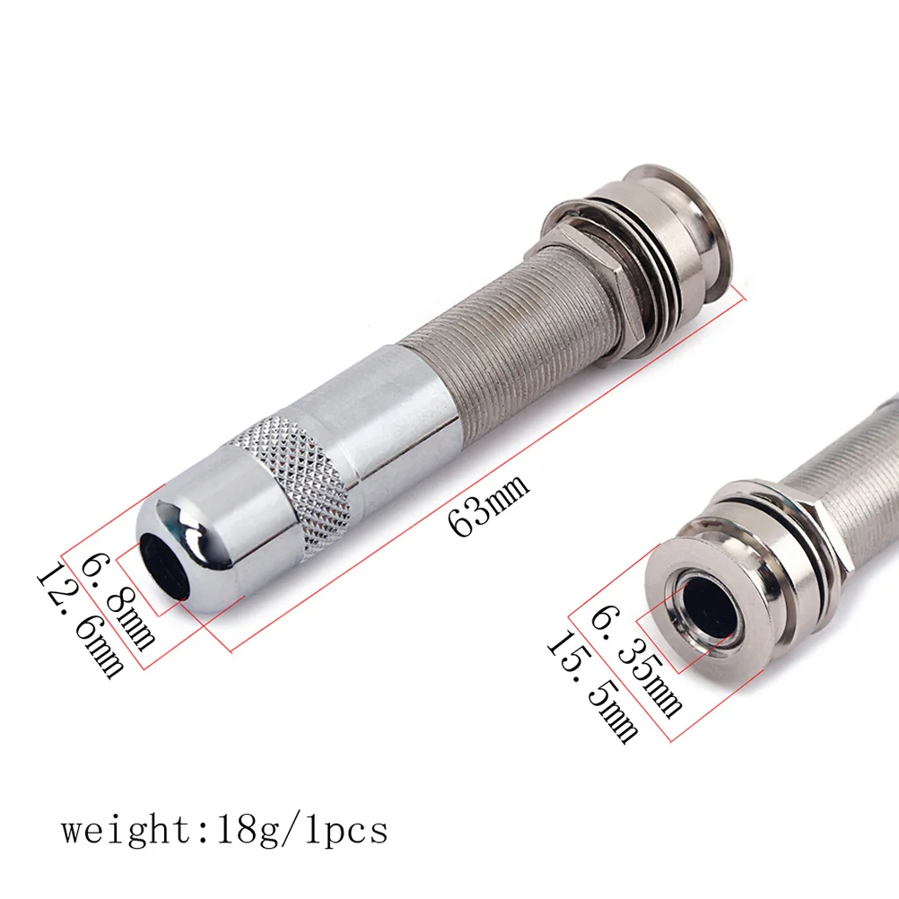 Chrome Tube Plug-in Endpin Jack Socket Guitar Cylinder with Bushing Sleeve Threaded Strap Lock
Chrome Tube Plug-in Endpin Jack Socket Guitar Cylinder with Bushing Sleeve Threaded Strap Lock