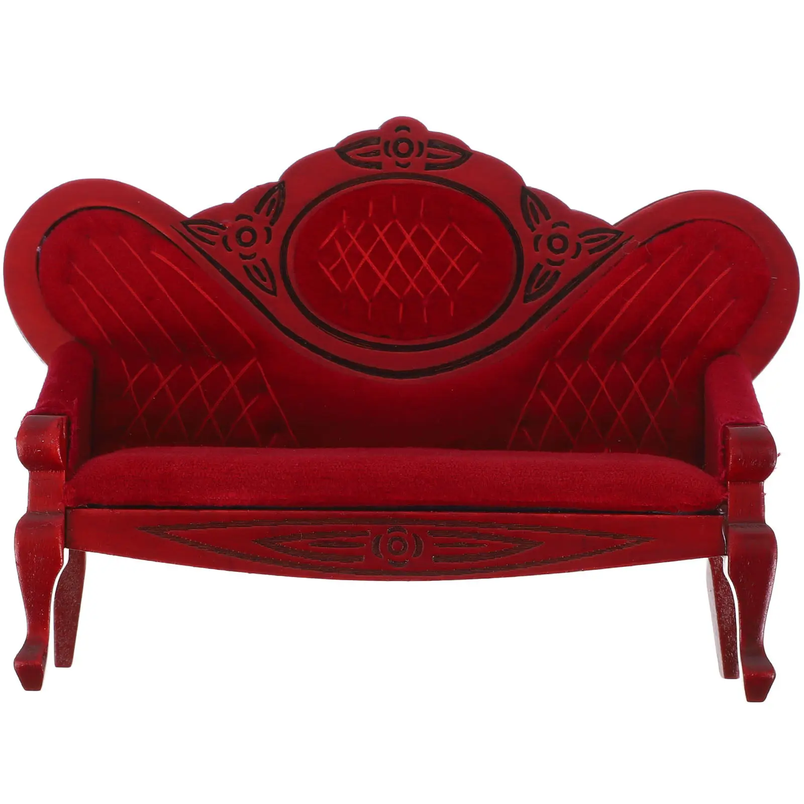 Miniature Wooden Vintage Sofa Mini House Furniture Compact Size Miniature Scene Decoration Tiny Sofa Decor Retro Living Room
Miniature Wooden Vintage Sofa Mini House Furniture Compact Size Miniature Scene Decoration Tiny Sofa Decor Retro Living Room