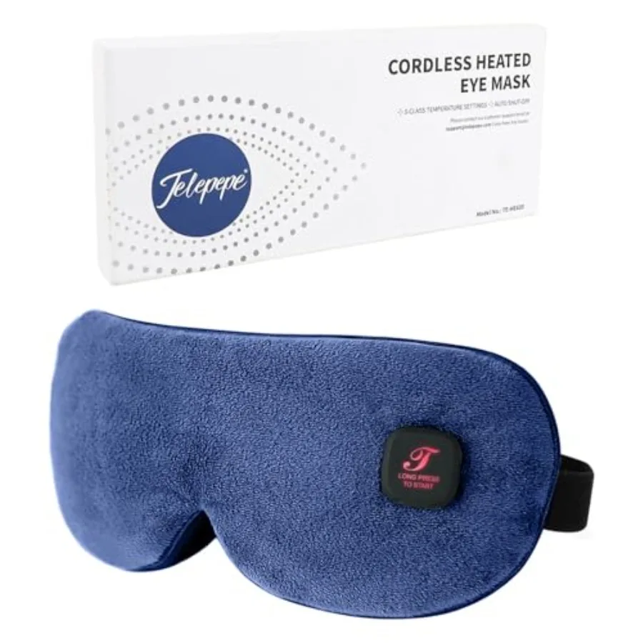 Heated Eye Mask for Dry Eyes, Cordless Warm Eye Compress for Blepharitis, Styes, 1000mAh, Washable Cover, Gifts for Family, Tra
Heated Eye Mask for Dry Eyes, Cordless Warm Eye Compress for Blepharitis, Styes, 1000mAh, Washable Cover, Gifts for Family, Tra