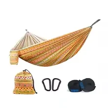 Quick Open Printed Hammock Single Double Parachute Fabric Portable Hammock for Outdoor Camping Park Garden Indoor Rest
Quick Open Printed Hammock Single Double Parachute Fabric Portable Hammock for Outdoor Camping Park Garden Indoor Rest
