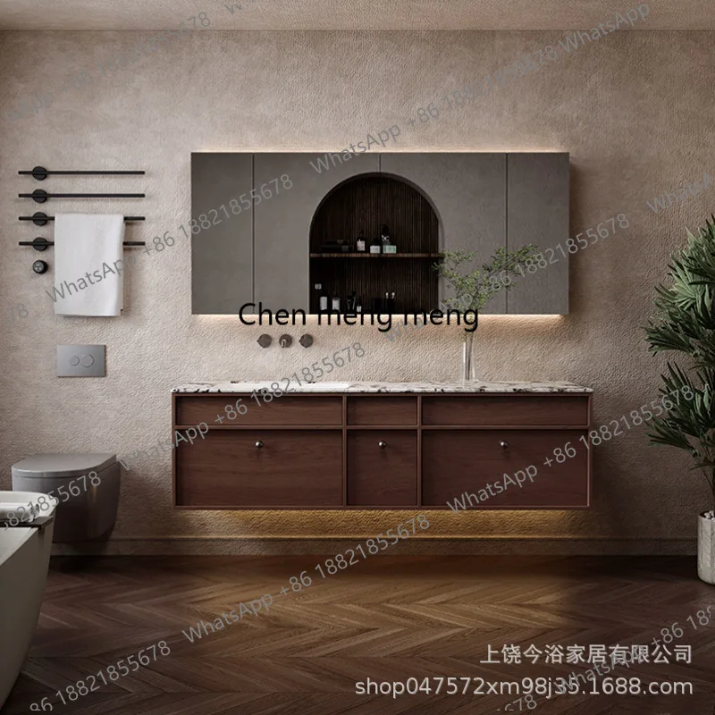 Luxury Bathroom Vanity Custom Wood Natural Marble Stone Ceramic Integrated Basin Bathroom Cabinet Combined Toilet Hand Wash
Luxury Bathroom Vanity Custom Wood Natural Marble Stone Ceramic Integrated Basin Bathroom Cabinet Combined Toilet Hand Wash