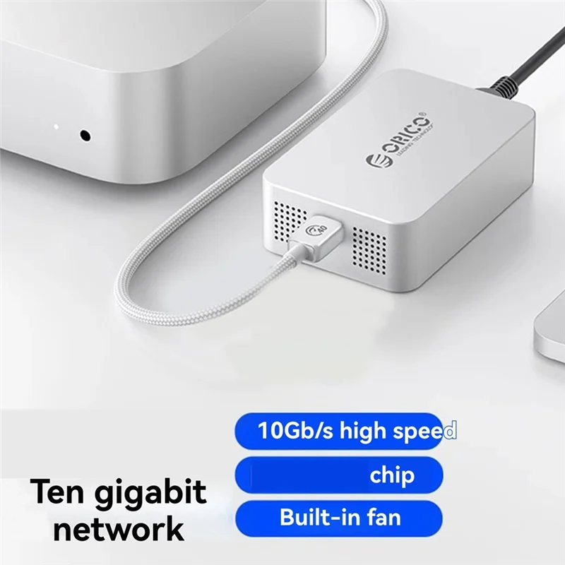 ORICO 10Gbe Ethernet Adapter Thunderbolt 3 Tousb C Formac Mini M4 NAS SAN 10000Mbps High-Speed Network Card Withheat Dissipation
ORICO 10Gbe Ethernet Adapter Thunderbolt 3 Tousb C Formac Mini M4 NAS SAN 10000Mbps High-Speed Network Card Withheat Dissipation