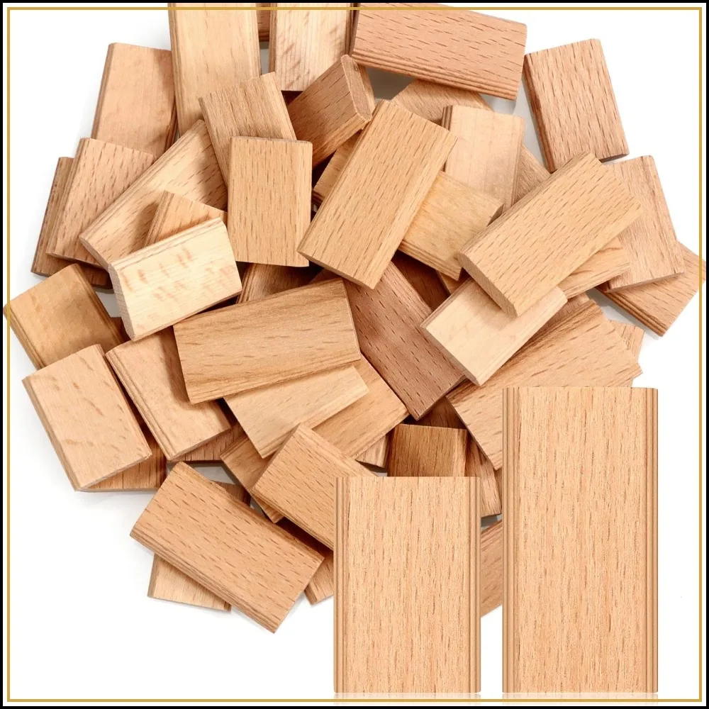 200 Pcs Beech Wood Loose Tenons for Woodworking Joinery, 2 Sizes
200 Pcs Beech Wood Loose Tenons for Woodworking Joinery, 2 Sizes