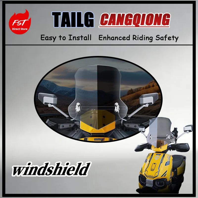 Ветровое стекло FOR TAILG CANGQIONG Premium, модифицированное, утолщенное, ударопрочное, эффективно снижает шум от ветра и усталость при езде
Ветровое стекло FOR TAILG CANGQIONG Premium, модифицированное, утолщенное, ударопрочное, эффективно снижает шум от ветра и усталость при езде
