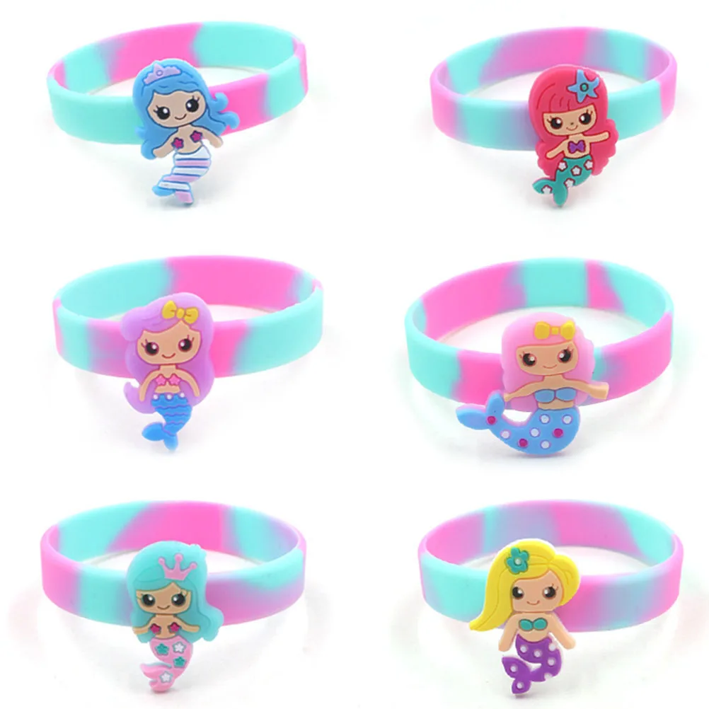 12 Pcs Colorful Bracelets Random Wristbands Mermaid Silicone Kids Children Multiple
12 Pcs Colorful Bracelets Random Wristbands Mermaid Silicone Kids Children Multiple