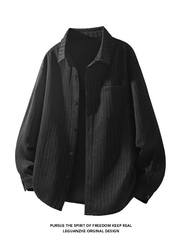 Long Sve Striped irt Jaet for Men Spring Autumn Sle Casual Wear Resistant Polyester Fabric Classic Collar
Long Sve Striped irt Jaet for Men Spring Autumn Sle Casual Wear Resistant Polyester Fabric Classic Collar
