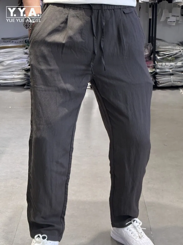 Leisure Male Elastic Waist Skinny Pants Loose Mens Pockets Comfortable Pant Summer Versatile Solid Color Men Lace Up Trousers
Leisure Male Elastic Waist Skinny Pants Loose Mens Pockets Comfortable Pant Summer Versatile Solid Color Men Lace Up Trousers