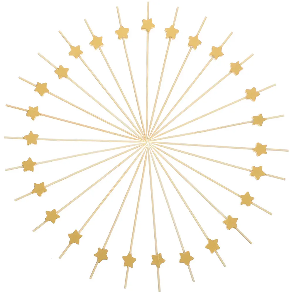 200pcs Five Pointed Star Bamboo Cocktail Picks Fruit Toothpicks Party Snack Sticks Sandwich Forks Bar Tools Disposable Skewers
200pcs Five Pointed Star Bamboo Cocktail Picks Fruit Toothpicks Party Snack Sticks Sandwich Forks Bar Tools Disposable Skewers