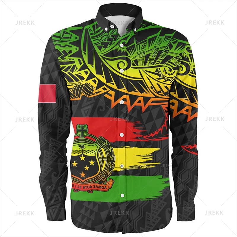 Small Size Harajuku 3D American Samoa Flag Print Long Sleeve Shirts For Men Samoa Ethnic Patterns Graphic Lapel Blouse Clothing
Small Size Harajuku 3D American Samoa Flag Print Long Sleeve Shirts For Men Samoa Ethnic Patterns Graphic Lapel Blouse Clothing