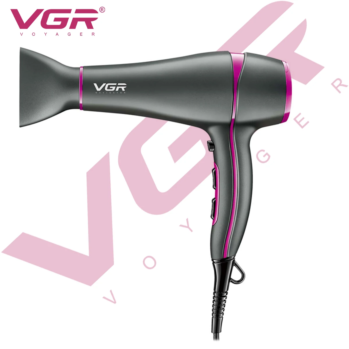 VGR V-402 Профессиональный фен высокой мощности для общежития, дома, многоуровневый регулируемый воздуховод, скорость отрицательных ионов, сушильный фен 
VGR V-402 Профессиональный фен высокой мощности для общежития, дома, многоуровневый регулируемый воздуховод, скорость отрицательных ионов, сушильный фен