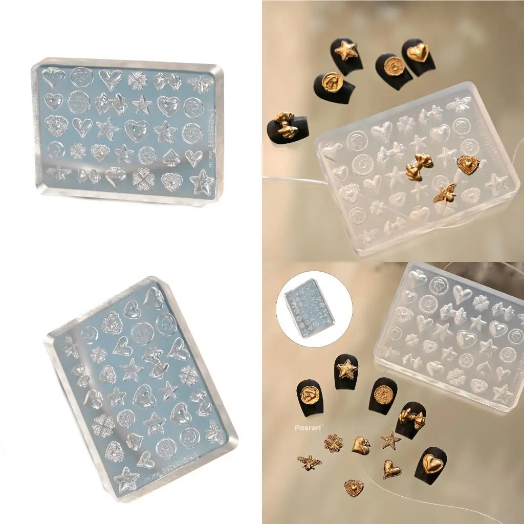 Flexible Nails Mould Fortunate Theme Nails Art Template Moulds Silicone Texture Perfect for Beauticians and Art Learners
Flexible Nails Mould Fortunate Theme Nails Art Template Moulds Silicone Texture Perfect for Beauticians and Art Learners