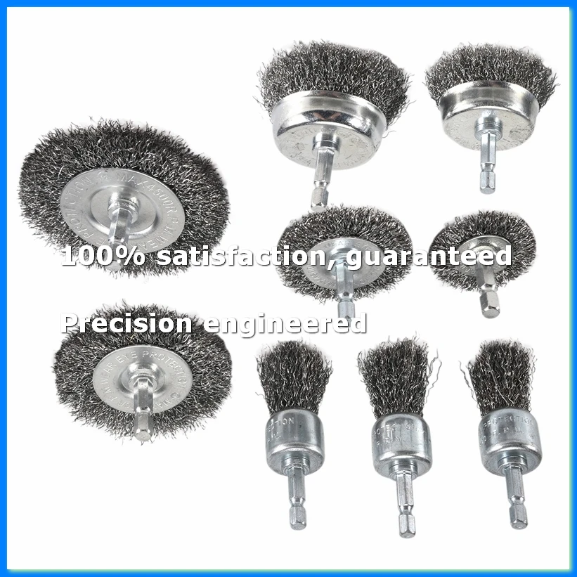 9PC Coarse Crimped Wire Wheel Cup Pen Brush Set for Drill,Carbon Steel Wire Brush with Hex Shank for Removing Paint-ABYS
9PC Coarse Crimped Wire Wheel Cup Pen Brush Set for Drill,Carbon Steel Wire Brush with Hex Shank for Removing Paint-ABYS