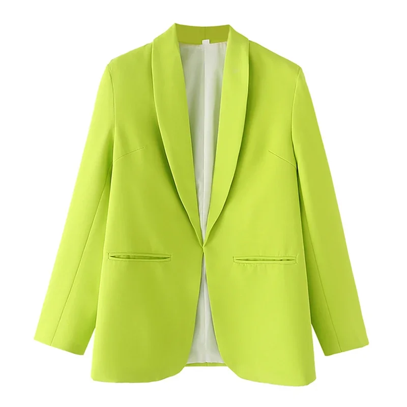 Korean Fashion Women Green Short Suit Jacket Cardigan Casual Shawl Collar Long Sleeve Spring New Female Blazers Coat Streetwear
Korean Fashion Women Green Short Suit Jacket Cardigan Casual Shawl Collar Long Sleeve Spring New Female Blazers Coat Streetwear