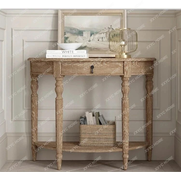 Solid Wood Carving Flower Entrance Table Retro Corridor Living Room Decoration Storage Table
Solid Wood Carving Flower Entrance Table Retro Corridor Living Room Decoration Storage Table