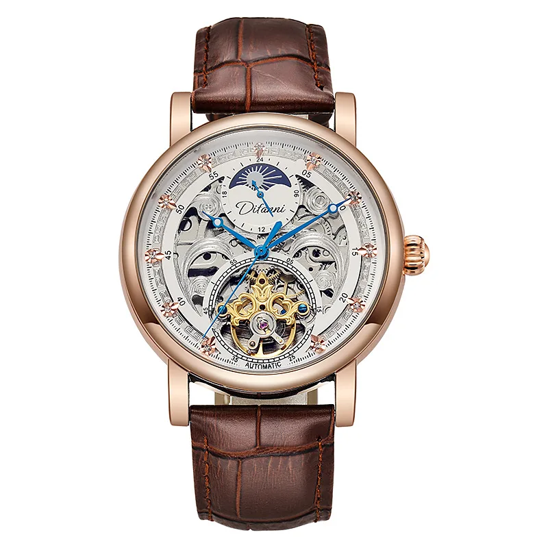 Luxury Durenwei Brand Fully Automatic Men Mechanical Watch Business Fashion Waterproof Luminous Multifunctional Men Watch
Luxury Durenwei Brand Fully Automatic Men Mechanical Watch Business Fashion Waterproof Luminous Multifunctional Men Watch