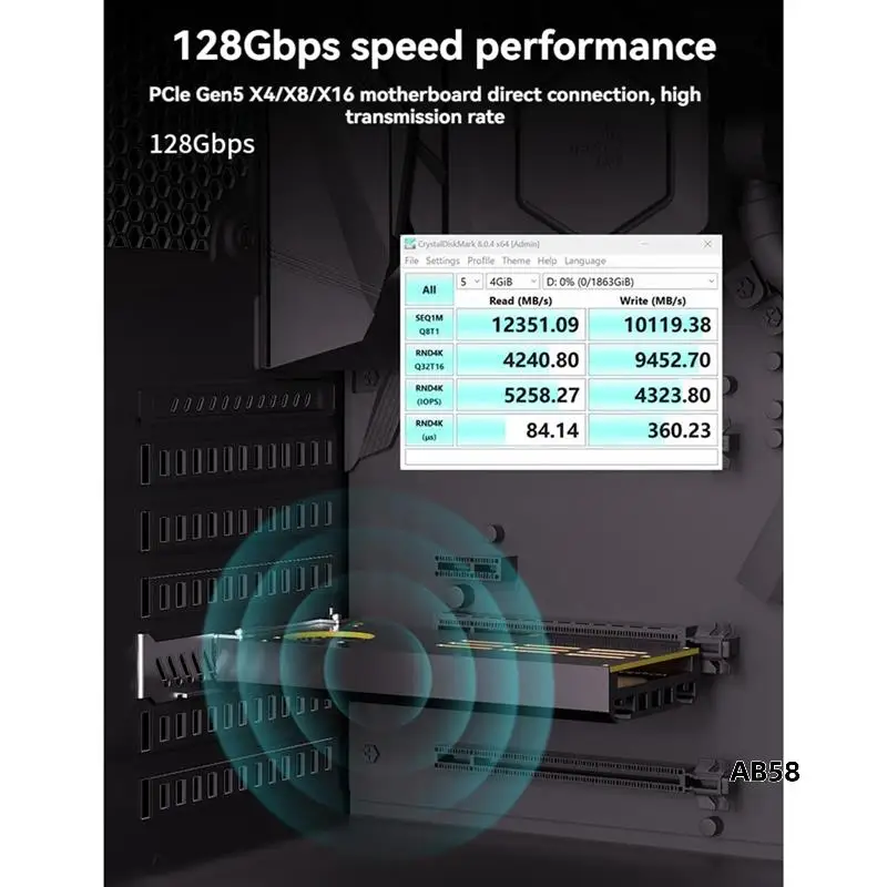 PCIE 5.0 X4 To NVME Adapter M.2 NVME SSD Adapter Pcie Nvme SSD Adapter For PC Computer
PCIE 5.0 X4 To NVME Adapter M.2 NVME SSD Adapter Pcie Nvme SSD Adapter For PC Computer