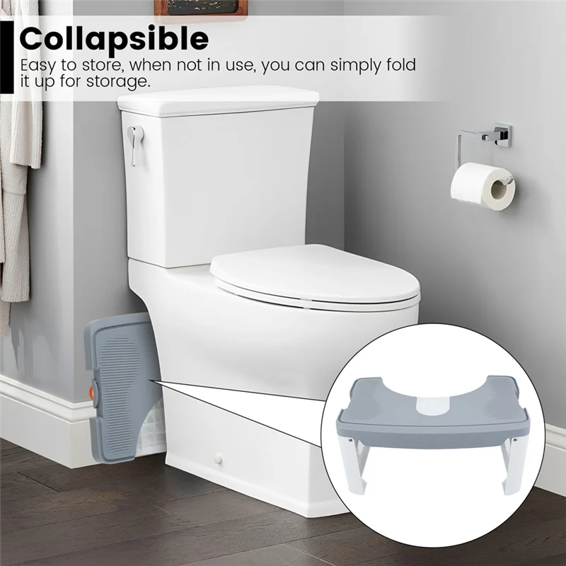 A72U Portable Foldable Toilet Stool For Bathroom Nonslip Squat Stool Bathroom Squatting Leg Raiser
A72U Portable Foldable Toilet Stool For Bathroom Nonslip Squat Stool Bathroom Squatting Leg Raiser