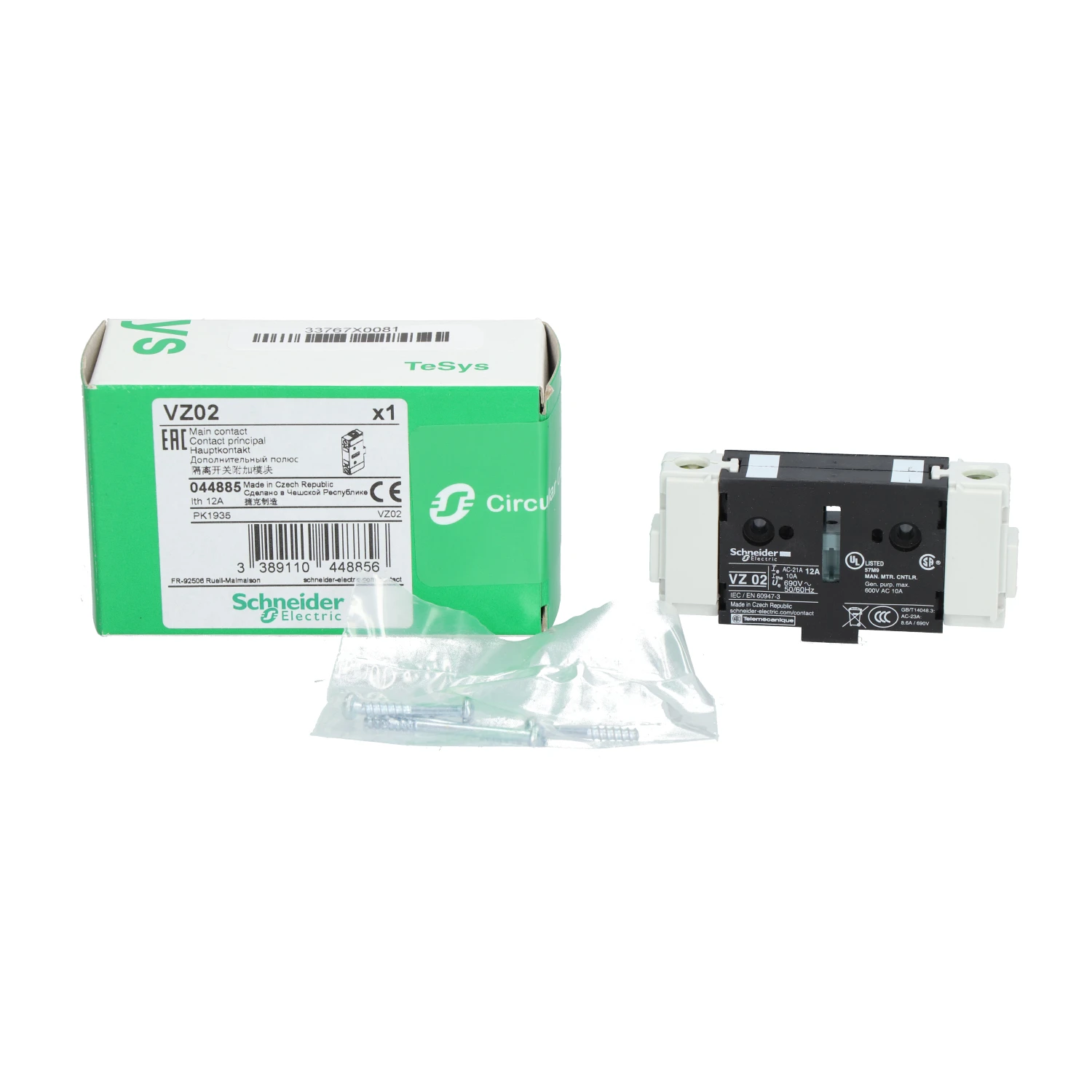 VZ02 VARIO - additional pole - 12 A - for V02
VZ02 VARIO - additional pole - 12 A - for V02
