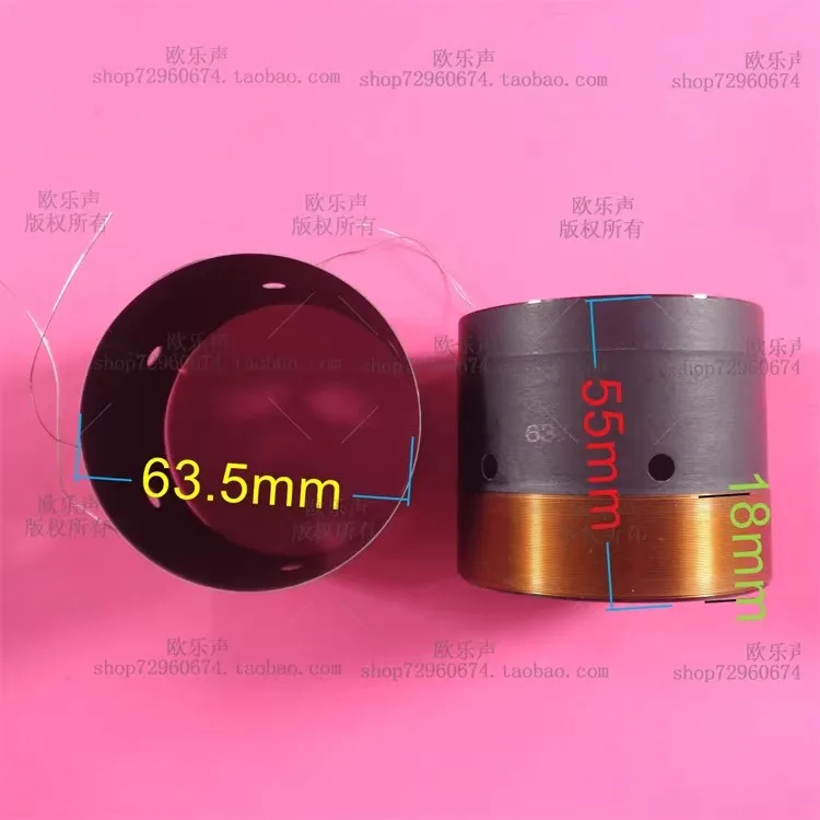 2PCS GHXAMP 63.5mm Bass Voice Coil, Black Aluminum Former with Holes, 2-Layer Pure Copper Wire , Speaker accessories
2PCS GHXAMP 63.5mm Bass Voice Coil, Black Aluminum Former with Holes, 2-Layer Pure Copper Wire , Speaker accessories