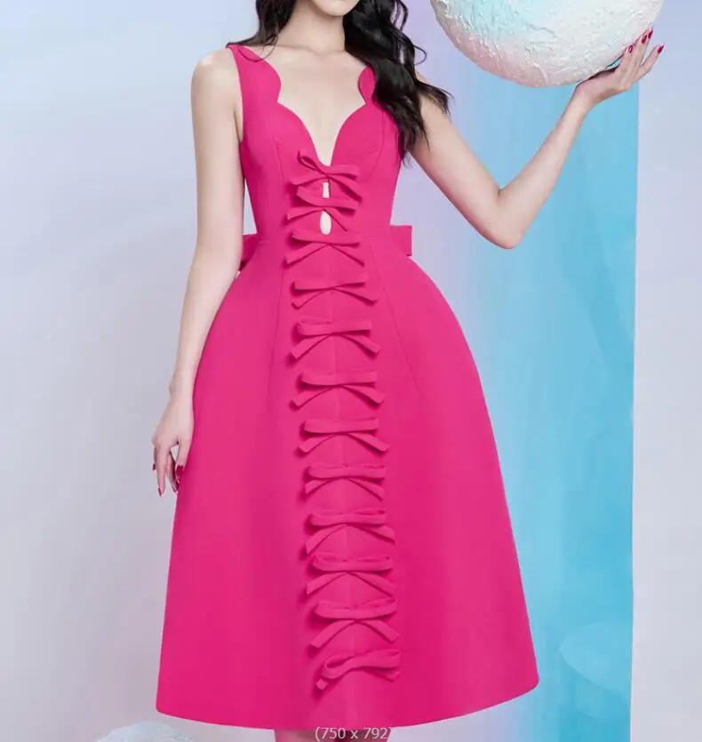 Boho Beach Party 2023 Sundress Women Dress Sexy Vintage Sleeveless Summer Runway Bow Backless Dresses Woman w594
Boho Beach Party 2023 Sundress Women Dress Sexy Vintage Sleeveless Summer Runway Bow Backless Dresses Woman w594