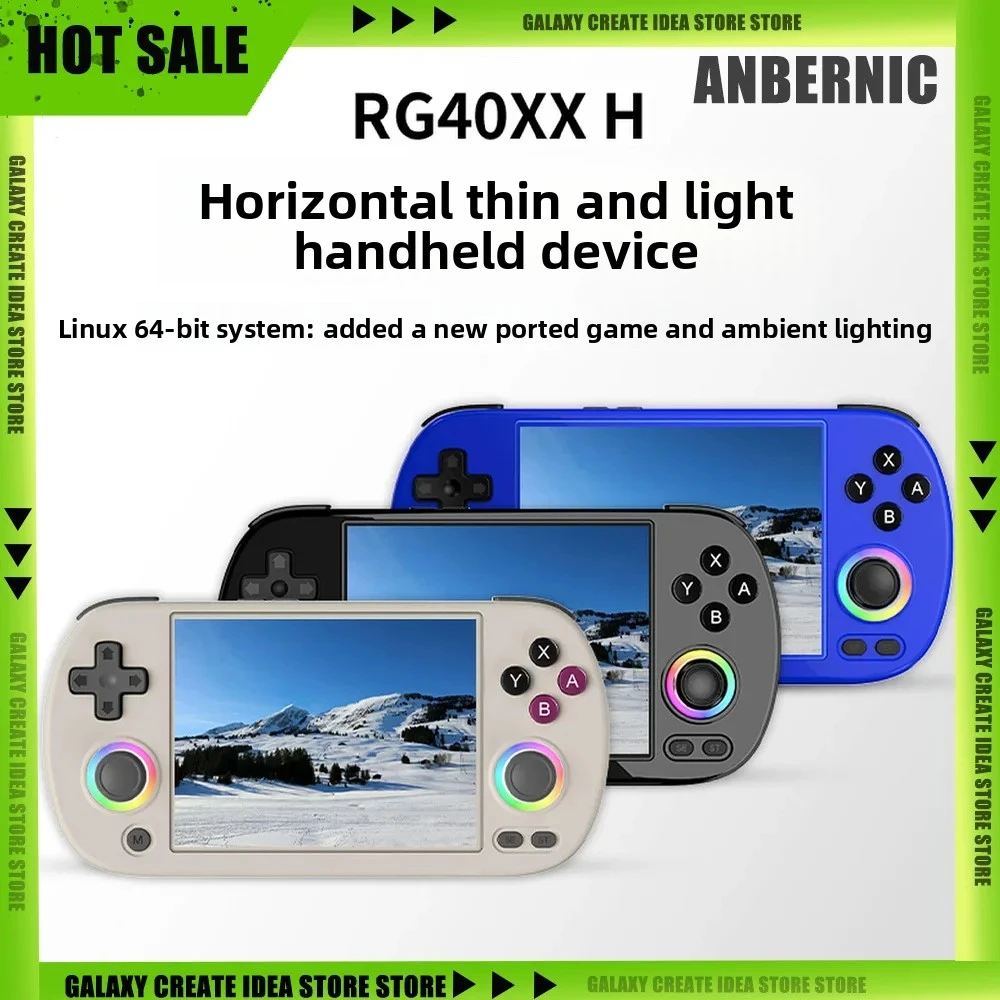 ANBERNIC RG40XX H 4.0 Inch IPS Screen Retro Handheld Game Console Video Game Consoles RG 40XX H 3200mAh Joystick RGB Lighting
ANBERNIC RG40XX H 4.0 Inch IPS Screen Retro Handheld Game Console Video Game Consoles RG 40XX H 3200mAh Joystick RGB Lighting
