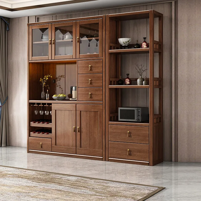 Solid wood dining side cabinet, storage wine cabinet, integrated high cabinet against the wall, modern and simple
Solid wood dining side cabinet, storage wine cabinet, integrated high cabinet against the wall, modern and simple