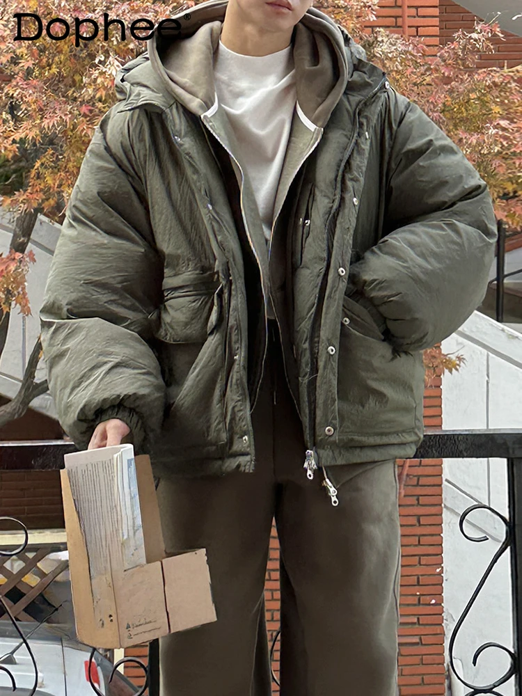 Short Hooded Cotton-padded Top Men's 2024 Winter Loose Warm Outdoor Trend Casual Long-sleeve Pocket Zipper Cotton-padded Clothes
Short Hooded Cotton-padded Top Men's 2024 Winter Loose Warm Outdoor Trend Casual Long-sleeve Pocket Zipper Cotton-padded Clothes