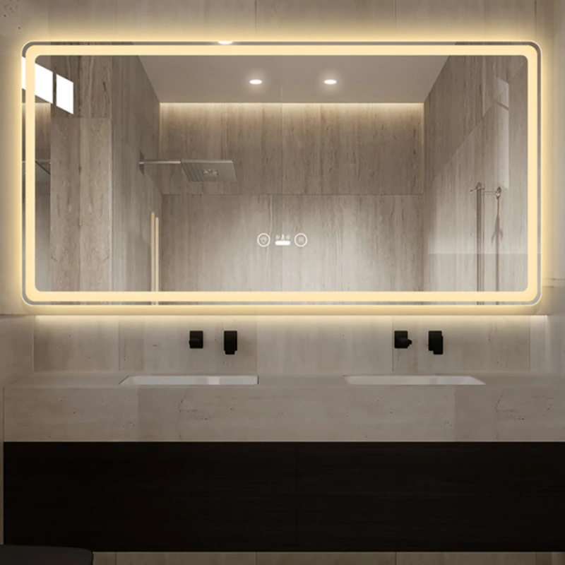 Smart bathroom mirror led bathroom mirror washstand with light anti-fog bathroom mirror
Smart bathroom mirror led bathroom mirror washstand with light anti-fog bathroom mirror