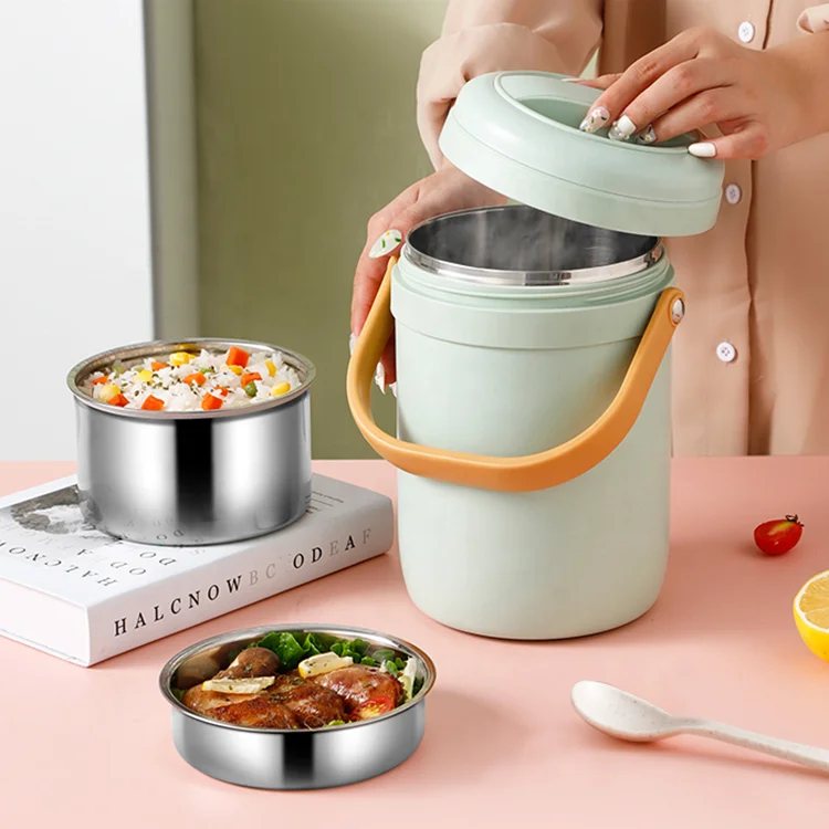 High Quality Insulated Lunch Box Vacuum Food Container 304 Stainless Steel Food Jar for Office Workers
High Quality Insulated Lunch Box Vacuum Food Container 304 Stainless Steel Food Jar for Office Workers