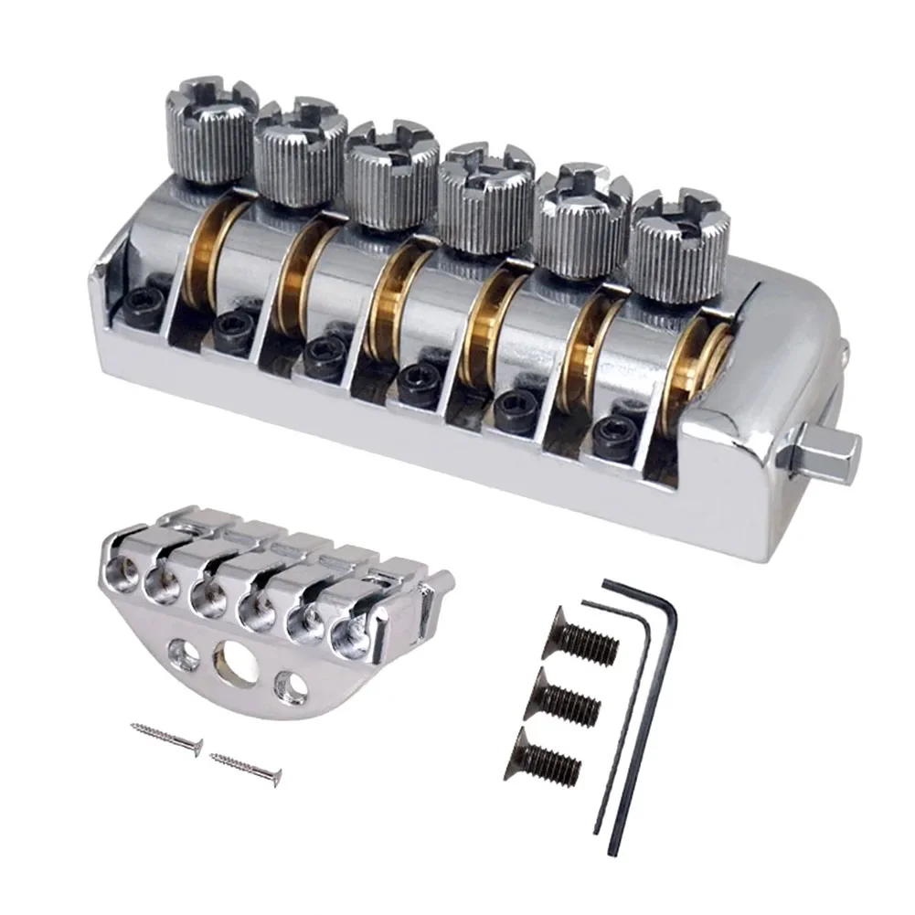 1 Set Headless Guitar Bridge Tremolo System 6 String Saddle Vintage Look Electric Guitar Tailpiece Nut Musical Instrument Part
1 Set Headless Guitar Bridge Tremolo System 6 String Saddle Vintage Look Electric Guitar Tailpiece Nut Musical Instrument Part