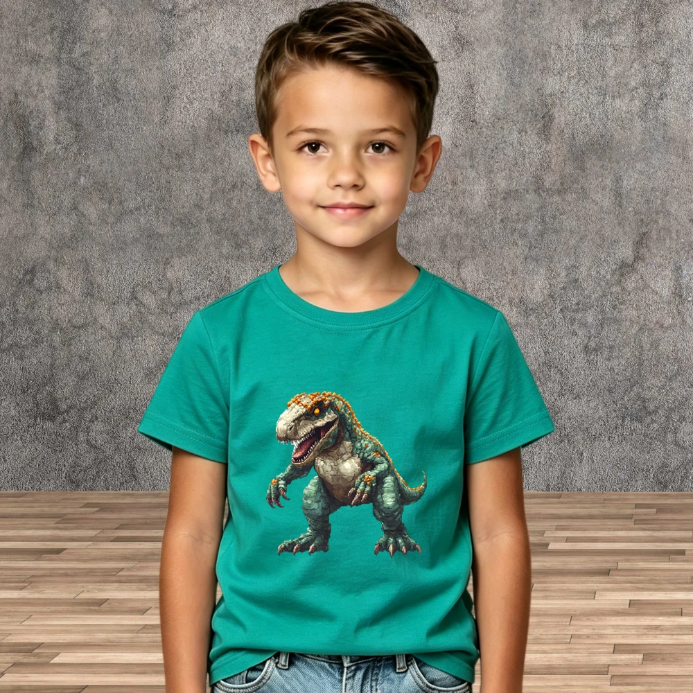 Four Season Boys Dinosaur Pattern T-shirt Children Casual Summer Shirts
Four Season Boys Dinosaur Pattern T-shirt Children Casual Summer Shirts