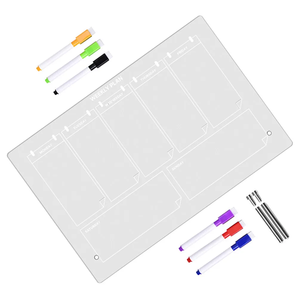 1Set Transparent Acrylic Memo Board Multi-Function Writing Message Note Board Desktop Decoration Erasable Office School Home
1Set Transparent Acrylic Memo Board Multi-Function Writing Message Note Board Desktop Decoration Erasable Office School Home