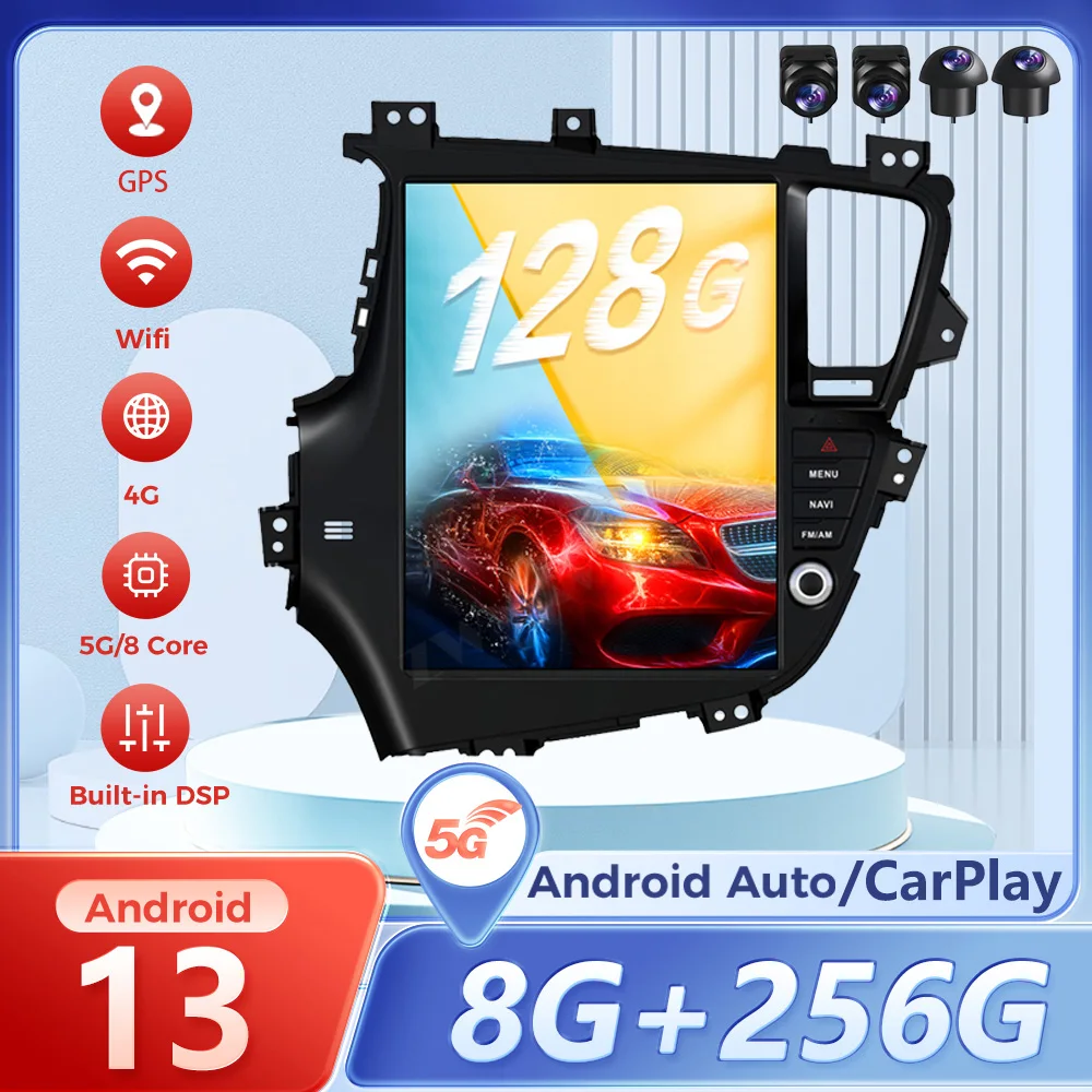 Carplay Радио Android 13 для Kia K5 Optima 2011-2015 DSP Экран Android Автомобильный радиоприемник Мультимедийный видеоплеер GPS-навигация Carplay
Carplay Радио Android 13 для Kia K5 Optima 2011-2015 DSP Экран Android Автомобильный радиоприемник Мультимедийный видеоплеер GPS-навигация Carplay