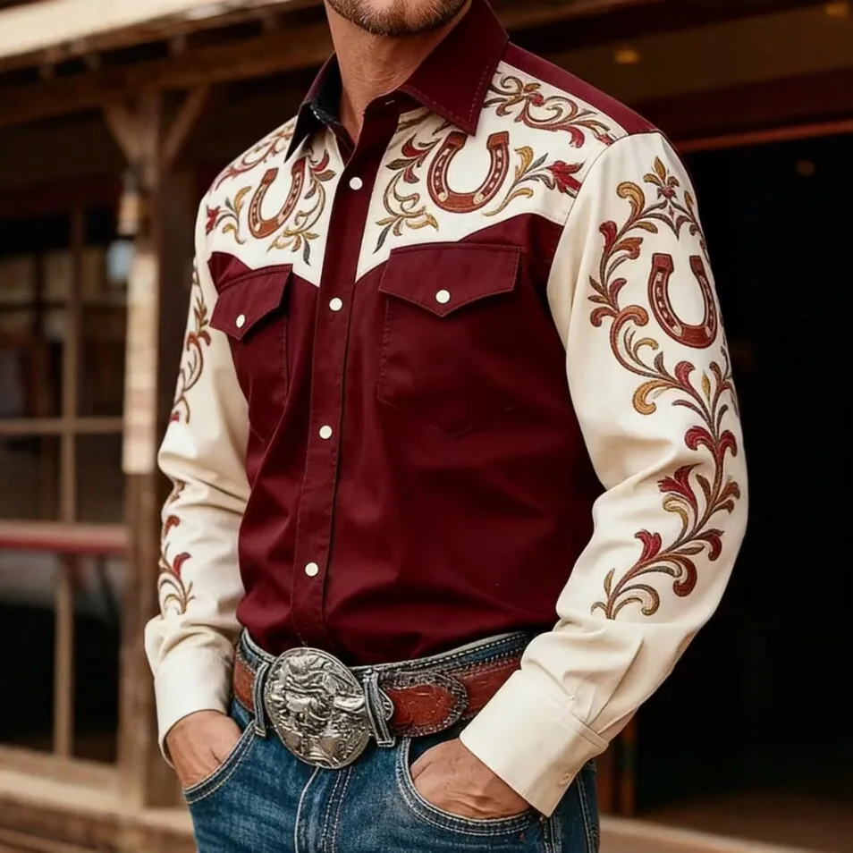 Casual Men's Long Sleeve Shirt Vintage Ethnic Style No Ironing Required Spring Autumn Seasonal Comfortable Fit Printed Pattern
Casual Men's Long Sleeve Shirt Vintage Ethnic Style No Ironing Required Spring Autumn Seasonal Comfortable Fit Printed Pattern