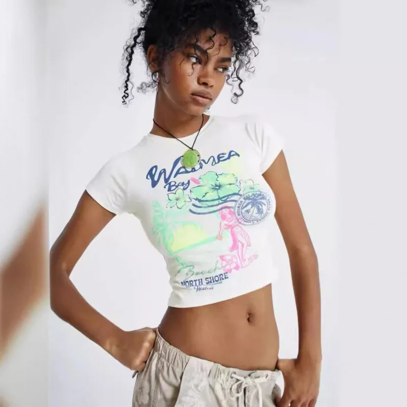 Jaded London 2023 Новая летняя футболка с пляжным принтом, облегающая, с коротким рукавом, для девушек, с круглым вырезом, женская
Jaded London 2023 Новая летняя футболка с пляжным принтом, облегающая, с коротким рукавом, для девушек, с круглым вырезом, женская