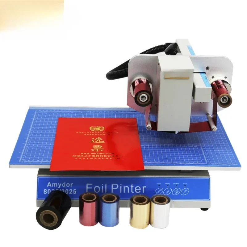 8025 Digital Foil Printing Machine Gold Foil Printer Digital Gold Foil Printer for Book Cover
8025 Digital Foil Printing Machine Gold Foil Printer Digital Gold Foil Printer for Book Cover