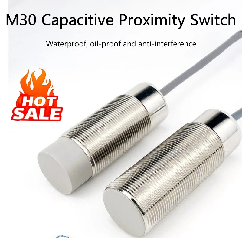 PioneerDetect 30mm diameter copper tube capacitive proximity switch M30, a sensor for detecting water, wood, glass, oil and feed
PioneerDetect 30mm diameter copper tube capacitive proximity switch M30, a sensor for detecting water, wood, glass, oil and feed
