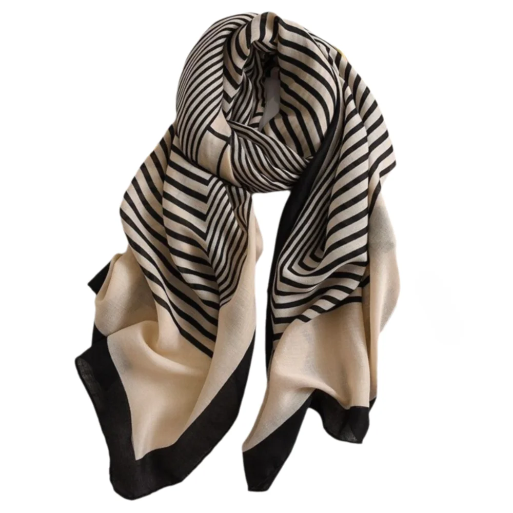 Fashion Lightweight Women Cotton Scarf Soft Striped Winter Shawl Silky Beach Sunscreen Scarf Outdoor Beach Cover
Fashion Lightweight Women Cotton Scarf Soft Striped Winter Shawl Silky Beach Sunscreen Scarf Outdoor Beach Cover