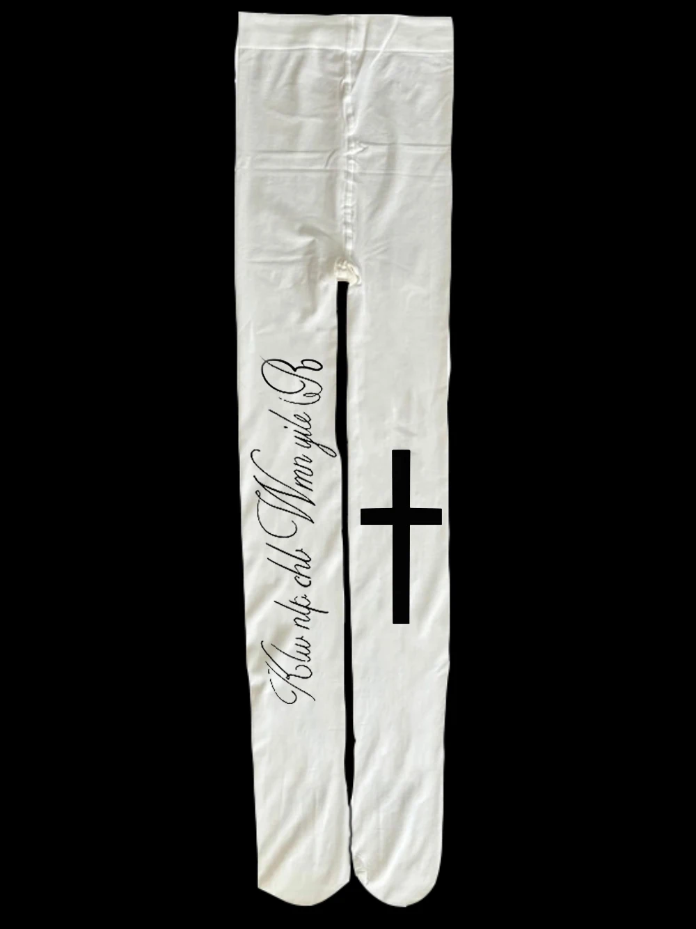 Y2k Letter Printing Streetwear Letter cross print Graphic Pantyhose Punk Gothic Printing Pantyhose Tight Girl Retro Pantyhose
Y2k Letter Printing Streetwear Letter cross print Graphic Pantyhose Punk Gothic Printing Pantyhose Tight Girl Retro Pantyhose