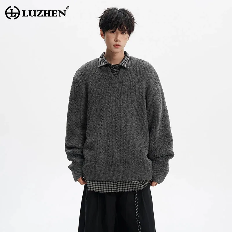 LUZHEN длинный модный однотонный вязаный пуловер с круглым вырезом и рукавами, мужской осенне-зимний стильный красивый мужской свитер JY5776
LUZHEN длинный модный однотонный вязаный пуловер с круглым вырезом и рукавами, мужской осенне-зимний стильный красивый мужской свитер JY5776
