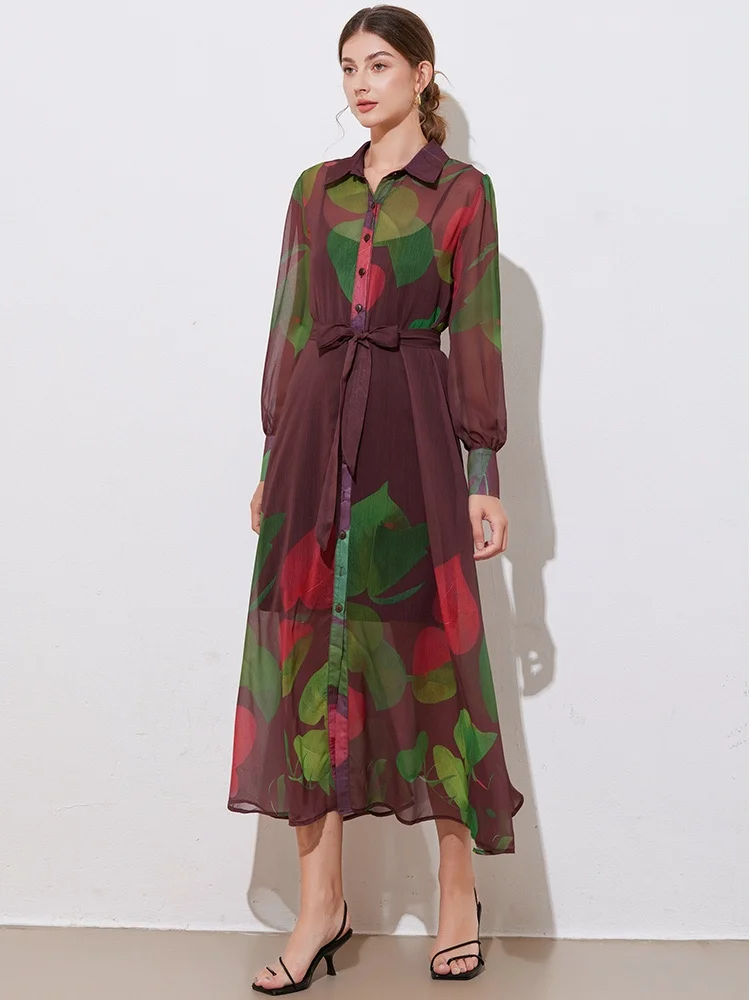 French Elegant Style Fresh Graffiti Design Colorful Printed Dress Women's Lapel Lantern Full Sleeves Sweet Shirt Long Dresses
French Elegant Style Fresh Graffiti Design Colorful Printed Dress Women's Lapel Lantern Full Sleeves Sweet Shirt Long Dresses