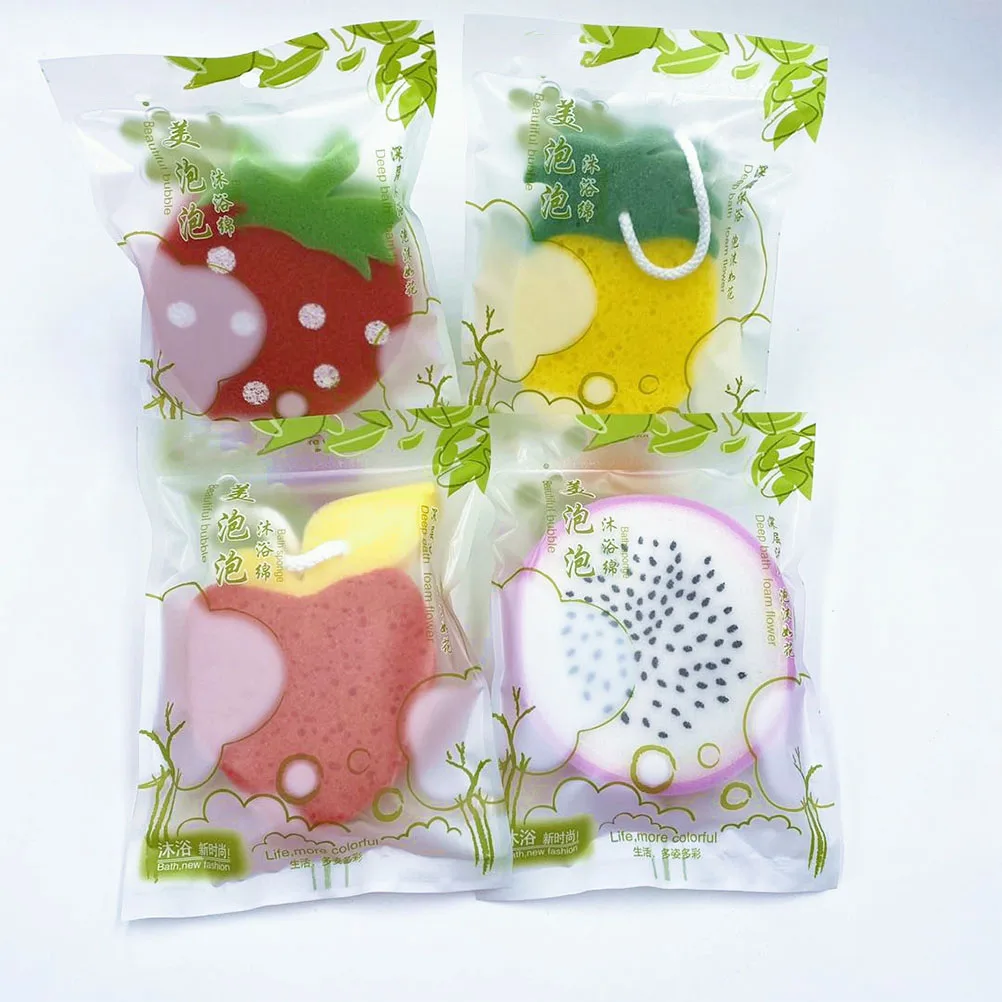 4pcs Fruit Bath Sponge Kids Shower Sponge Wash Body Scrubber Exfoliating Skin Massage Bathing Ball For Baby Children Cartoon
4pcs Fruit Bath Sponge Kids Shower Sponge Wash Body Scrubber Exfoliating Skin Massage Bathing Ball For Baby Children Cartoon